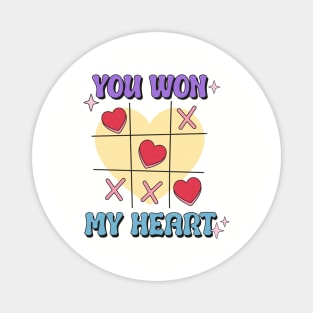 You won my heart, valentine gift Magnet